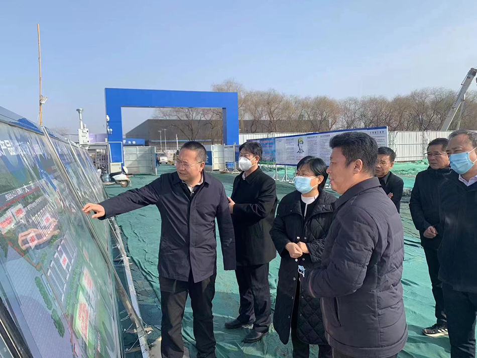 市商務局領導到石家莊國際農產品批發交易中心項目調研指導工作